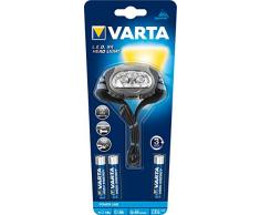 Varta LED x 4 Head Light Kopfleuchte H20 (inkl. 3x Longlife Power AAA Batterien Stirnlampe Kopflampe Taschenlampe Flashlight - rote LED für Nachtsicht geeignet für Joggen, Camping, Fahrradfahren)