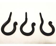 BCD 3 Pack Schmiedeeisen Deckenleuchte Haken Schraube Country Primitiv Décor