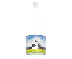 Kinderzimmer Pendelleuchte Fussball E27 max. 60W, LED geeignet Kinderzimmerlampe Hängelampe Fußballleuchte Kinderleuchte