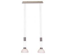 Wofi Pendelleuchte, 2-Flammig, Serie: Class, nickel-matt