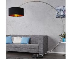 DuNord Design Bogenlampe EASTEND schwarz gold