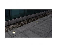Bodenstrahler Bodenlampe Bodeneinbauleuchten rund 3er Set
