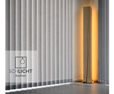 Stehleuchte „HIGHLINE“ - LED Design Holzleuchte aus massiver Buche mit Edelstahlfuss- 120 cm - dimmbar