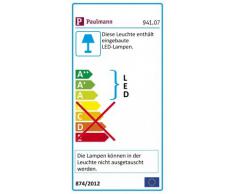 Paulmann 941.07 Seilsystem MacLED Set erweiterbar Warmweià 4x4W LED Chrom matt 94107 Seilleuchte Hängeleuchte