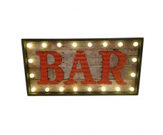MaxiOCCASIONI Leuchtschild Bar