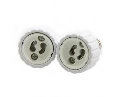 BTR Adapter von E14 auf GU10 für Energiesparlampen LEDs oder Halogenspots, BT0339