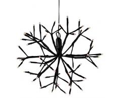 Hängedeko Fenster Weihnachten LED Stern außen und Innen Weihnachtsstern 3d Beleuchtet Strom Leuchtstern Weihnachtsdeko (KW1)