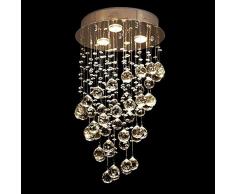 XXCC Deckenleuchte Kristall-Lüster Moderne Deckenleuchte Kristallleuchte Mit 3 Ighting For Wohnzimmer Esszimmer Schlafzimmer Dekorative Kronleuchter