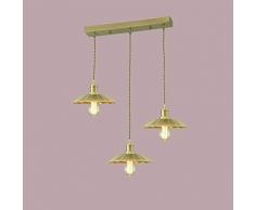 Leuchter Gerade drei Kopf LED Messingleuchter Wohnzimmer Studio Einfach Fenster Bett Industrie Retro Kupfer Leuchter ohne Lichtquelle lz