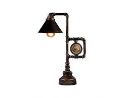 Yughb American Style Persönlichkeit Retro Schmiedeeisen Tischlampe Schlafzimmer Bar Schreibtischlampe