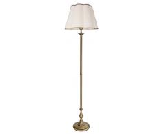 Premium Stehleuchte aus Messing bronziert Jugendstil E27 bis 60W 230V Wohnzimmer Lampe Leuchte innen Bodenleuchte Bodenlampe