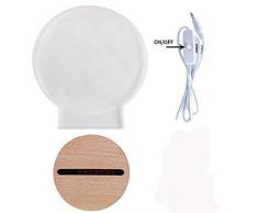 3D LED optische Illusion Lampe Nachtlicht, SUAVER USB 3D Schreibtischlampe LED kreative Lampe Acryl Panel & Holz Basis Dekoration Licht für Weihnachten Geburtstag Geschenke (Pinguin)