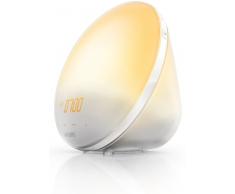 Philips HF3510/01 Wake-Up Light mit Sonnenaufgangsfunktion in 3 Farbstufen inkl. digitalem FM Radio