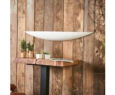 Lampenwelt Wandlampe Tommi dimmbar (Modern) in Weiß aus Gips/Ton u.a. für Wohnzimmer & Esszimmer (4 flammig, E14, A++) | Wandfluter, Wandleuchte, Wohnzimmerlampe