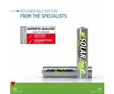 ANSMANN Akku AAA Micro 550mAh 1,2V NiMH für Solarlampen 8 Stück - Wiederaufladbare Batterien mit geringer Selbstentladung maxE - Solar Akkus ideal für Solarleuchten im Garten - Rechargeable Battery
