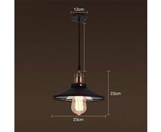 BOC Ellie Chandelier - Creative Personality Corridor Cafe Bar Einzelkopf-Kronleuchter mit Schmiedeeisen-Abdeckung,23 * 23 * 23 cm