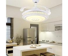 Fernbedienung elektrische Ventilator Lampe LED Esszimmer Kronleuchter Deckenventilator Lampe Wohnzimmer Ventilator Kronleuchter-Starlight