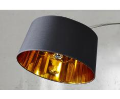 Design Stehleuchte FORMA schwarz gold Bogenlampe