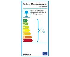 Tischleuchte in Berliner Messing Jugendstil E27 bis zu 75 Watt 230V Deutsches Qualitätsprodukt aus Messing Schlafzimmer Wohnzimmer Lampe Leuchten Beleuchtung innen
