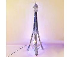 ZMLG Stehleuchte Dimmbar, Schlafzimmer Standleuchte mit Fußschalter, Tower Design Wohnzimmer Deko Stehlampen Dimmbar für Büro Lesezimmer Landhaus Treppenhaus,Silber