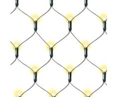 Nexos Lichternetz Solar 181 LED warm weiß Pavillon Beleuchtung mit Blinkfunktion 3x3 m grünes Kabel Gartenbeleuchtung Solarlichterkette Außenlichterkette