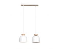 Hängelampe Weiß 2-flammig Über Esstisch Skandinavisch E27 stilvoll DOM Esszimmer Pendelleuchte