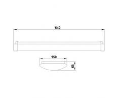EVG Wannenleuchte Deckenleuchte mit 2X T8 G13 4000K neutralweiß 60cm Bürolampe Büroleuchte 2-flammig