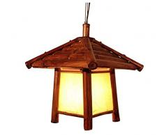 Deckenbeleuchtung Deckenleuchte Pendelleuchten Grüne Bambus-Rattan-Lampe Beleuchtet Montage-Artikel Restaurant-Lichter Hotel-Gehweg-Decke 300 X 340 Millimeter