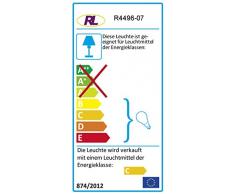 Reality Leuchten R4496-07 Halogen-Stehleuchte, EEK D, inkl. 1x G9, 3-Stufen-Touchdimmer, 2 Flexgelenke, in nickel matt