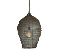 Bada Bing Hochwertige Große Hängelampe Harlem Korb Schwarz Lampe Metallgeflecht Netz Deckenlampe Dekolampe Edel