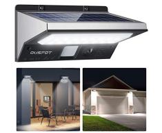OUSFOT Solarlampen für Außen mit Bewegungsmelder 2200mAh 3 Modi Solarleuchten für Außen Wasserdichte Edelstahl Verpackung MEHRWEG
