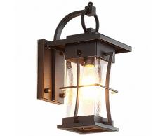 IACON Außenleuchte Wandlampe Retro Vintage Wandleuchte Wandstrahler E27 Schmiedeeisen Wasserdichter Außen Wand lampe Lichter Lampe für Aisle Korridor Landhaus außen Veranda Hof Garten Treppenhaus