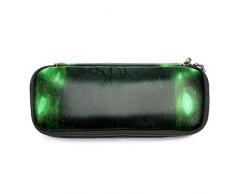 TIZORAX Federmäppchen mit grünem Lichterbaum, Bleistifttasche, Make-up-Tasche, für Studenten, Schreibwaren, Stifthalter für Schule und Büro