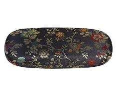 StealStreet Schwibbogen Lichterbogen 15,9 cm Floral Brokat Muster Brillen Schutzhülle, Schwarz