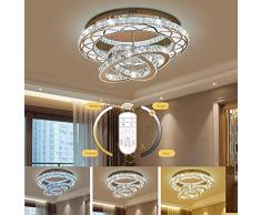 Moderne Kristall-Decken-Lampe, 108W LED kreatives Kristall Design Deckenleuchte Dimmbare mit Fernbedienung 3000-6000K Wohnzimmer Lampe Schlafzimmer Lampe