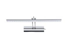 LED Bilderleuchte mit Schalter aus Chrom poliert schwenkbar (Wandleuchte, Spiegelleuchte, Spiegel Lampe, Bildbeleuchtung, Wandlampe, Wandstrahler, inkl. Leuchtmittel 3 Watt, Breite 43 cm, warmweiß, EEK A)