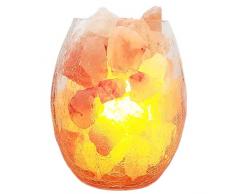 Hensdd Himalaya Salzkristall-Lampe, Veröffentlichung Negativ-Ionen-Reinigung Von Luft, Natürliche Hand Crafted Salzlampe, Dimmbare Noten-Schalter