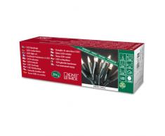 Konstsmide 6301-100 LED Minilichterkette / für Innen (IP20) 230V Innen / 20 warm weiße Dioden / grünes Kabel