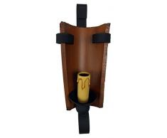 Rustikale Wandleuchte mit Schmiedeeisen und Dachziegel im Antik-Look