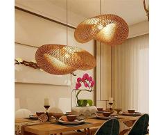 Morsky Handgemachte Rattanlampe - Bambuslampe Der Japanischen Art - Südostasiatischer Wohnzimmeresszimmercafégarten-Schlafzimmerleuchter