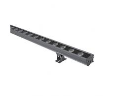 MUCC LED-Wandfluter Lineares Licht IP65 Wasserdicht Wallwash Flutlicht Mit Stahl-Glasverkleidung Warm Weiß/Weißes Licht Für Outdoor-Gebäude Dekorieren,Warm,18W