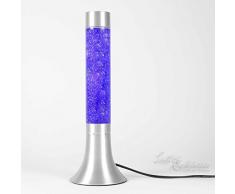 Tolle Glitterleuchte / Lavalampe Yvonne in lila - violett / 38cm hoch / mit Kabelschalter / Leuchtmittel zum Betrieb der Lavaleuchte inklusive / Glitterlampe