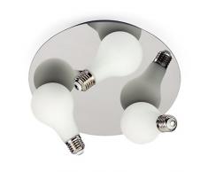 !!!JETZT IM ANGEBOT!!! HADAR-2 Deckenstrahler Deckenspot 1/2/3/4 Flammig LED COB 5W LED Birne Design Wandstrahler Deckenslampe Strahler Schienensystem Flexibilität (3-Flammig)