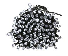 lederTEK, Solar LED Lichterkette, Weihnachtsbeleuchtung, Außenlichterkette, 22 Meter, Wasserdicht, 200 LED, tragbar, mit Lichtsensor, Beleuchtung für Küche und Haushalt, Außen Party, Haus&Garten Dekoration, Hochzeit, Weihnachten,