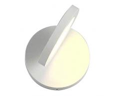 GBX Schöne und großzügige Wandleuchte Led-Wandleuchte runder Aluminium-Wandfluter Einfache rotierende Wand-Innenbeleuchtung von 180 ° Warmes Licht Weißes Licht Korridor Arbeitszimmer Wohnzimmer Schla