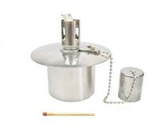 Öllampe Einsatz - Ölbehälter Gartenfackel - Edelstahl - ~60 CCM Inhalt - - EIN Qualitätsprodukt von Hannas Laden