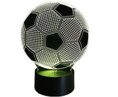 3D Fußball Lampe USB Power 7 Farben Amazing Optical Illusion 3D wachsen LED Lampe Formen Kinder Schlafzimmer Nacht Licht