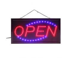 Schild LED Panel Beleuchtung Geschäft offen Open Lokus Schild LED Panel Offene Beleuchtung Offfen-0