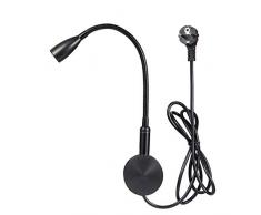 Meanyee Touch Switch Dimmbare Flexible Schwanenhals Wandhalterung Leuchte Lampe Led Nachttischlampen Mit Stecker Kabel(warmweiß)