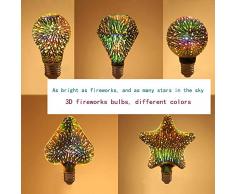 SSLW 3D farbenfrohe Edison LED-Glühbirne dekorative Glühbirne E27 Schraube KTV Hotel Kreativer Lichtbaum Colorful